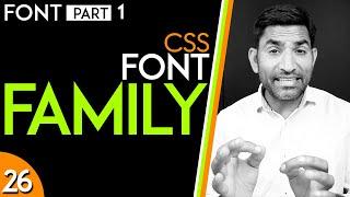 Font Property and Font Family in CSS_tutorial_26