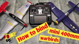 How to bind to Eachine mini P51D with Radiomaster multiprotocol Radio F4U corsair 400mm RC Plane