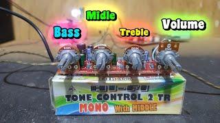 Tone control mantap VOLUME, TREBLE, MIDLE, BASS cocok buat semua amplifier