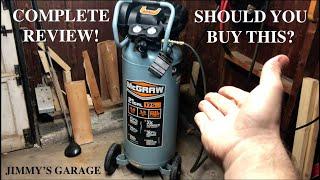 Harbor Freight’s McGraw 21 Gallon 175PSI Oilless Compressor COMPLETE Review!