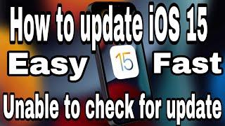 Fix | how to update iOS 15 | unable to check for update | Malayalam | Tech videos |