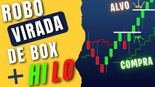 Robô Renko com HILO - Setup de virada do Box no Profitchart - Automação de Estratégias