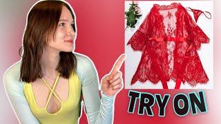 Transparent Robe try on haul | try on haul special video