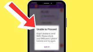 PhonePe Unable To Proceed Problem | Unable To Send SMS | Please Check Your SMS Pack/Phone Balance