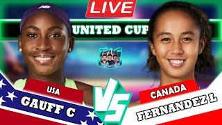 LIVE: Gauff C vs Fernandez L • United Cup 2024 USA vs Canada #Gauff #Fernandez #UnitedCup #tennis