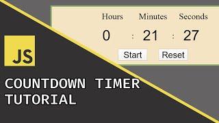 Countdown Timer | Javascript Beginner Project Tutorial