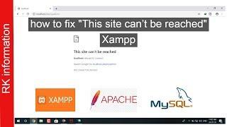 how to fix "This site can’t be reached" Xampp