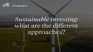 Sustainable investing: What are the different approaches?
