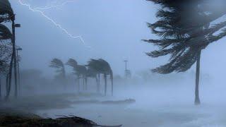 Stormy Night to Sleep Instantly With Heavy Rain, Strong Wind & Power Thunder | Terrible Hurricane