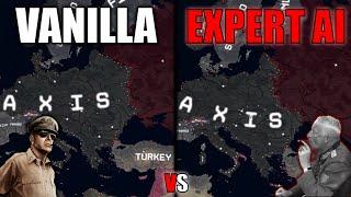 Expert AI  VS Vanilla AI  [HOI4 Götterdämmerung Timelapse]