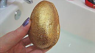 LUSH Cosmetics GOLDEN EGG Bath Bomb Melt DEMO Easter 2015 + UNDERWATER VIEW