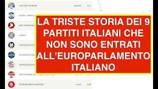 LA TRISTE STORIA DEI 9 PARTITI ITALIANI CHE NON SONO ENTRATI ALL'EUROPARLAMENTO ITALIANO