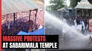 Massive Protests In Kerala Over 'Mismanagement' At Sabarimala Temple