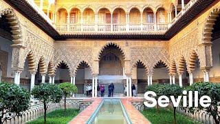 [4K]Seville, Spain:  Walking Tour of Real Alcázar de Sevilla Breakfast at Filo Feb. 2022