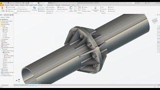 Autodesk inventor 2025 Apply  WELDING And BOLT Connection Exercise 78