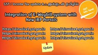 Integration of E-Waybill system with New IRP Portals