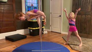 They’re at it again! Extreme tricks (NOT clickbait ) | Pole Dancing Family