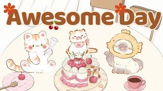 Awesome Day 1 Hour Cafe Song Stream cafe cute & relaxing music  Make Your Day Better