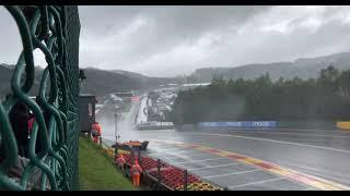 Lando Norris crash at 2021 Belgian Grand Prix in Spa Francorchamps