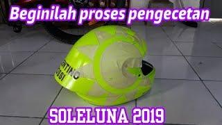 How to paint Valentino Rossi helmet | Soleluna 2019