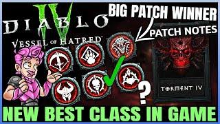 Diablo 4 - New Best Class Power Rankings & More - Vessel of Hatred Season 6 Changes EVERYTHING!