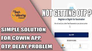 Cowin otp not received fix || How to overcome cowin otp issue in mobile || Your Ordinary Gamer