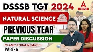 DSSSB Vacancy 2024 | DSSSB TGT Natural Science Previous Year Paper #6