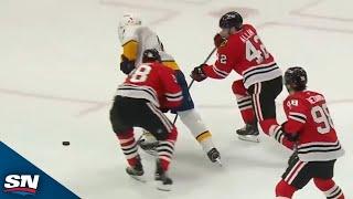 Predators' Filip Forsberg Bullies Through Blackhawks' Defence And Puts Moves On Petr Mrázek