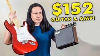 $152 Candy Apple Red Strat & Amp Pack - Full Review