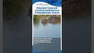 VIRAL Video Amatir Detik-detik Jatuhnya Pesawat SAM Air di Gorontalo, Pesawat Terbang Sangat Rendah