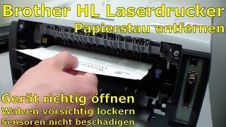 Brother HL Laserdrucker Papierstau - richtig entfernen ohne Drucker zu beschädigen