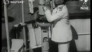 King George ll of Greece reviews his fleet  (1938)