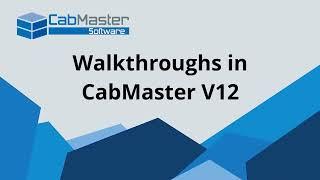 Walkthroughs in CabMaster V12