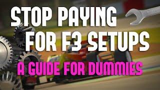 How To Setup F3 In iRacing - A Non Expert Guide | Dallara Formula 3