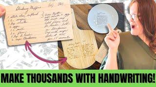 Turn Any Handwriting Into A Money-making Machine With Laser Engraving!