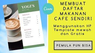 Cara Buat Daftar Menu Cafe - Canva Tutorial