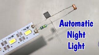 Automatic Night Light using BC547 || 4v LED Strip || LDR Circuit || Emergency Light