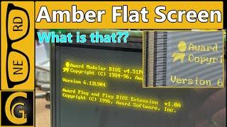 7" Amber Flat Screen on VGA Feature Connector / Playing Doom / TFEL Display