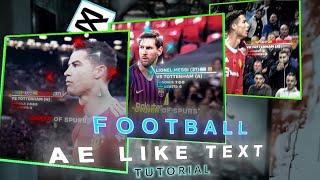 How to Make Pro Texts for Football Edits on CapCut | Full Tutorial