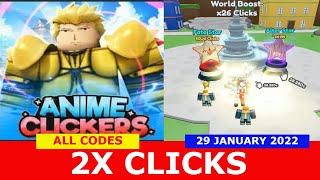 NEW UPDATE *NEW MAX REBIRTH BUTTON* [2X CLICKS] Anime Clicker Simulator ROBLOX | ALL CODES