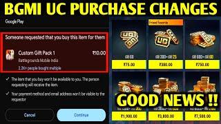 BGMI UC PURCHASE BIG CHANGES | PURCHASE UC WITHOUT CHANGING GMAIL ID | BIG UPDATE