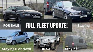 Have I SOLD my Volvo Yet?! - Fleet Update! Volvo S80, Jeep Wrangler, BMW E39, Smart Car, Sprinter