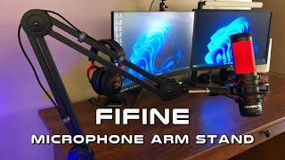 FiFine BM63 Mic Boom Arm Stand! Unboxing and Setup