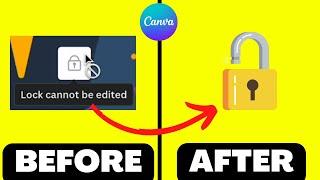 Lock Cannot Be Edited (Can't Unlock Element!) Error in Canva — SOLVED