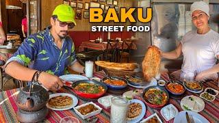 STREET FOOD In Baku, Azerbaijan - SHAH Pilaf & Meat Tomato Eggs