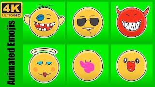 3d  Emoji  Feelings and Emotions | Green Screen Emoji | Chroma Key VFX | 4K Emoji