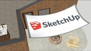 SketchUp Skill Builder: Projecting Textures on Curved Surfaces