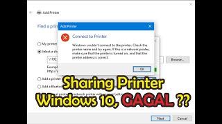 Gagal Sharing Printer Windows 10 [solved]