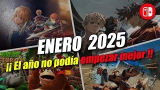 PRÓXIMOS juegos NINTENDO SWITCH ENERO 2025. Lanzamientos SWITCH. Novedades Switch. Noticias Switch