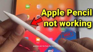 Apple Pencil is not working in iPad : Fix